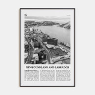 Newfoundland and Labrador Travel B&W Poster