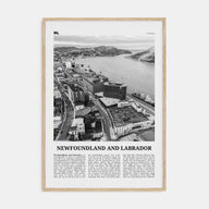 Newfoundland and Labrador Travel B&W Poster