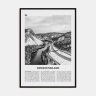 Newfoundland Travel B&W Poster
