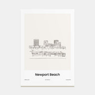 Newport Beach Drawn Poster