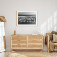 Newport Beach Landscape B&W Poster