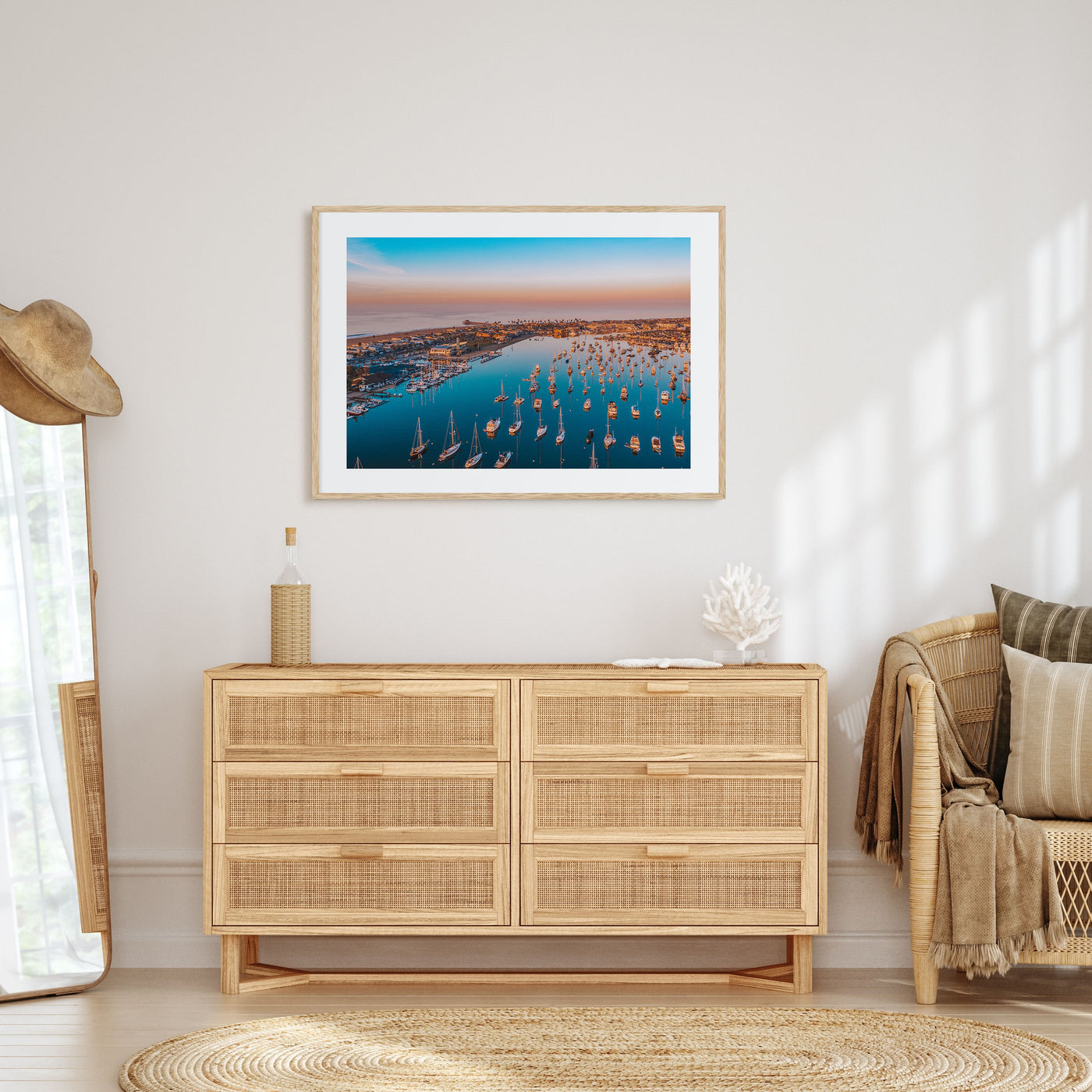 Newport Beach Landscape Color Poster