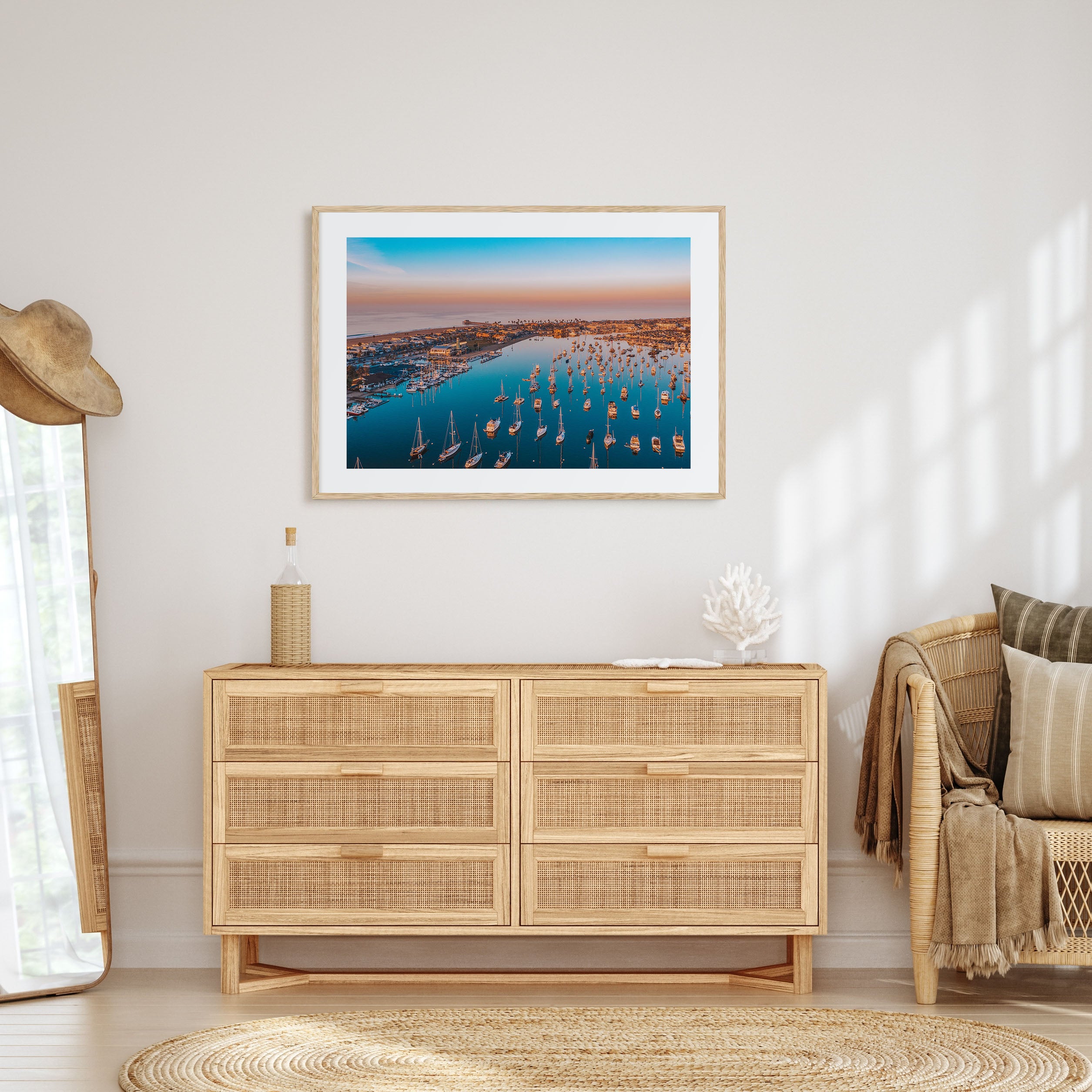 Newport Beach Landscape Color Poster