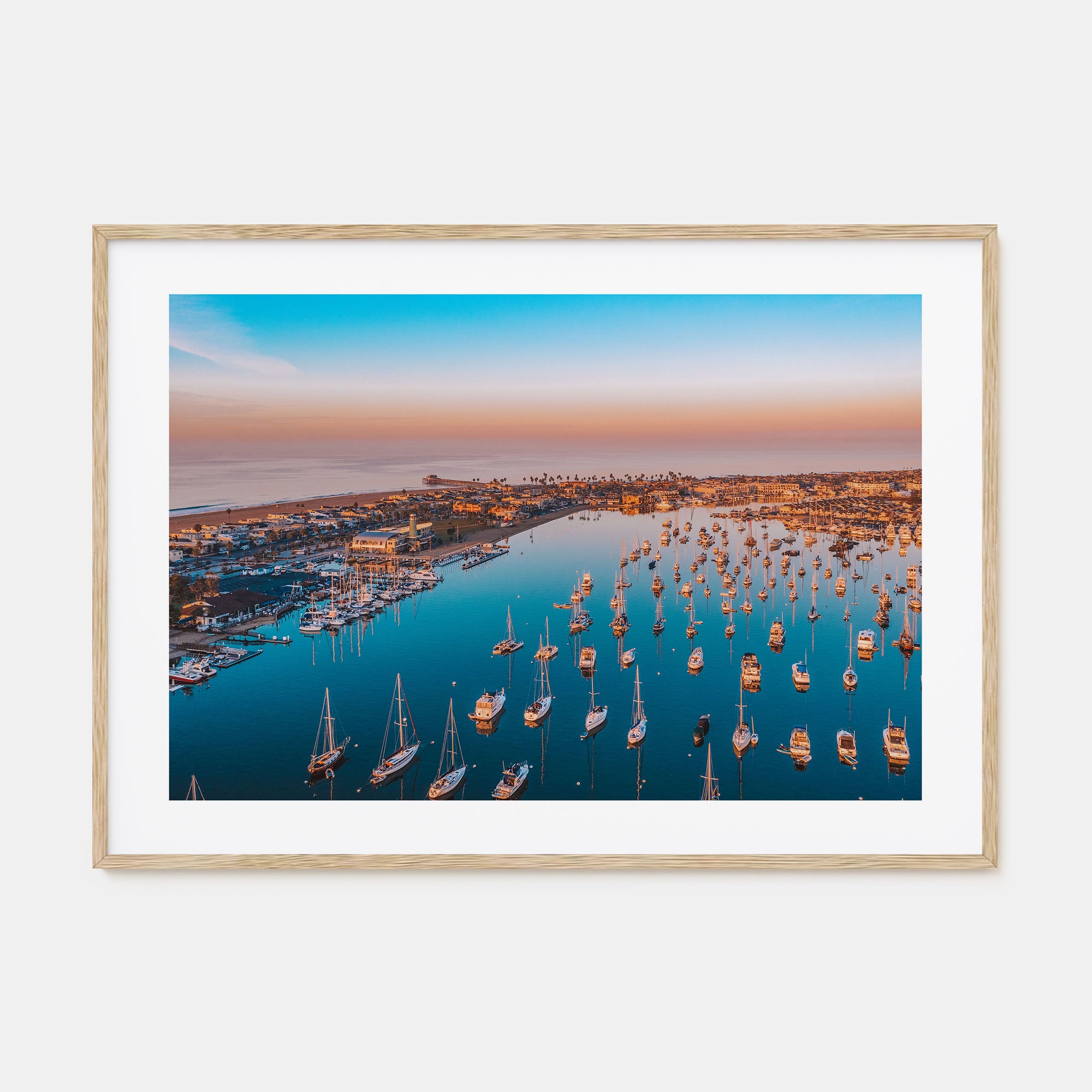 Newport Beach Landscape Color Poster