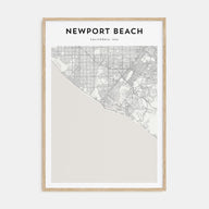 Newport Beach Map Portrait Poster
