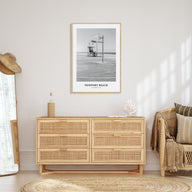 Newport Beach Portrait B&W No 2 Poster