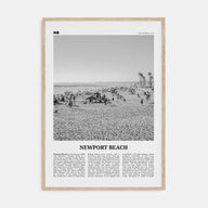 Newport Beach Travel B&W No 1 Poster