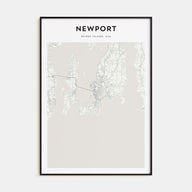 Newport Map Portrait Poster