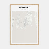 Newport Map Portrait Poster