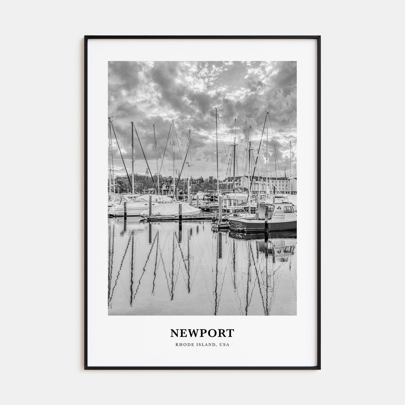 Newport Portrait B&W Poster