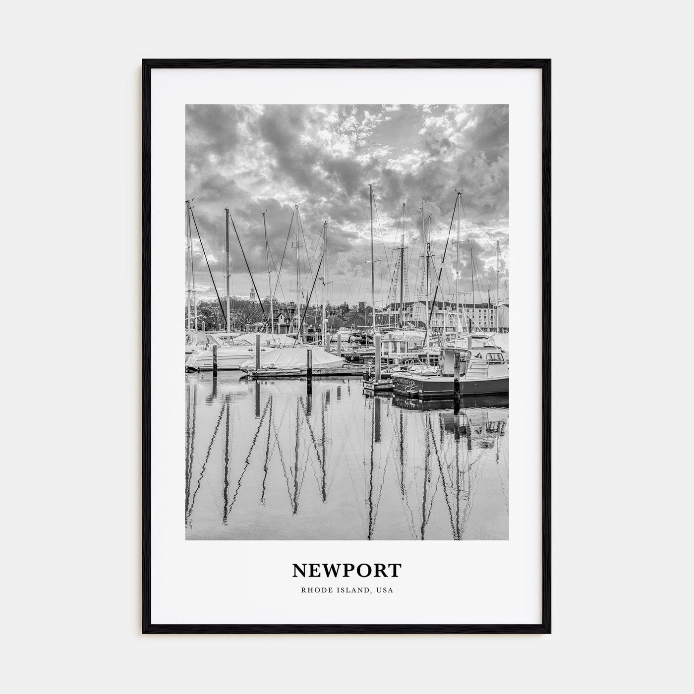 Newport Portrait B&W Poster