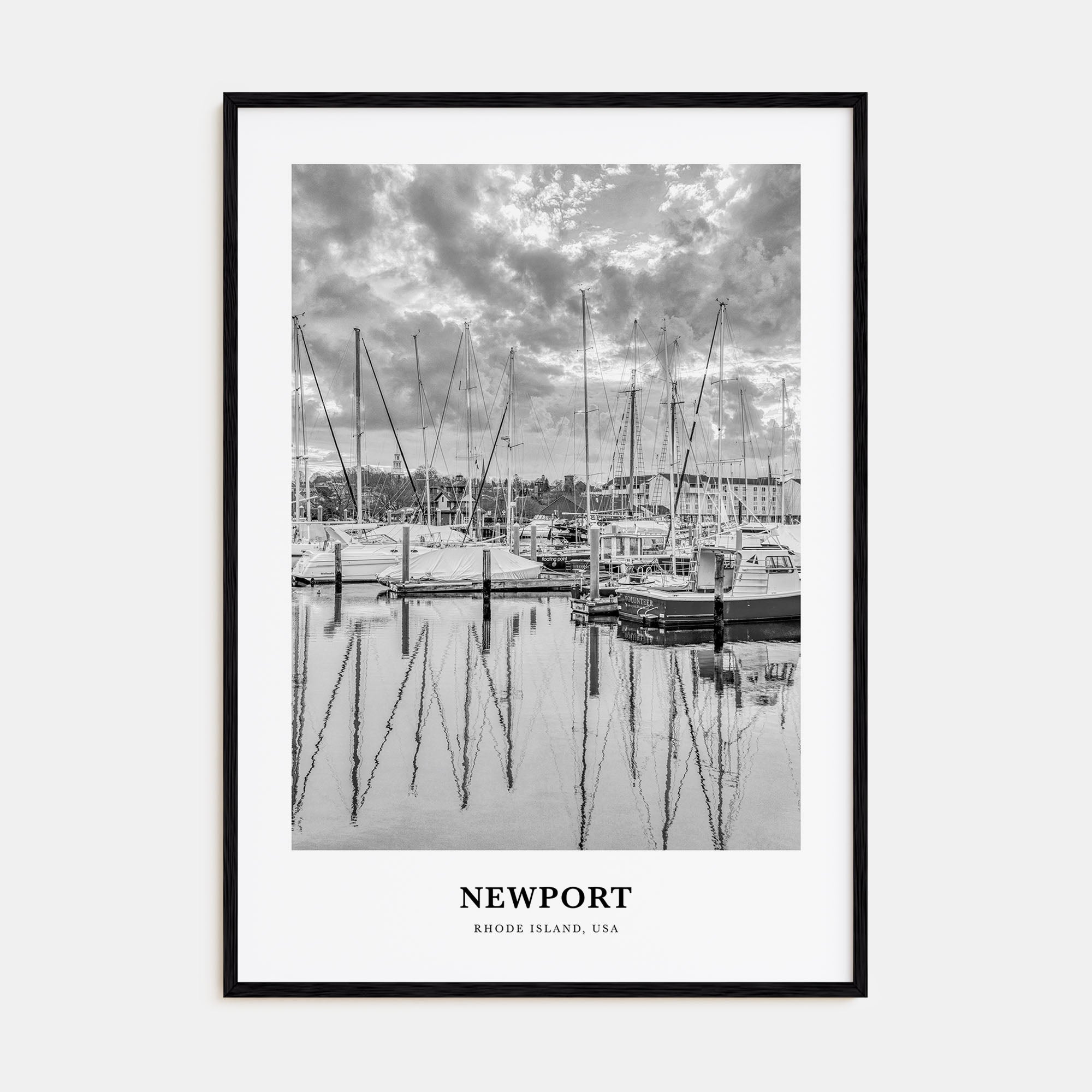 Newport Portrait B&W Poster