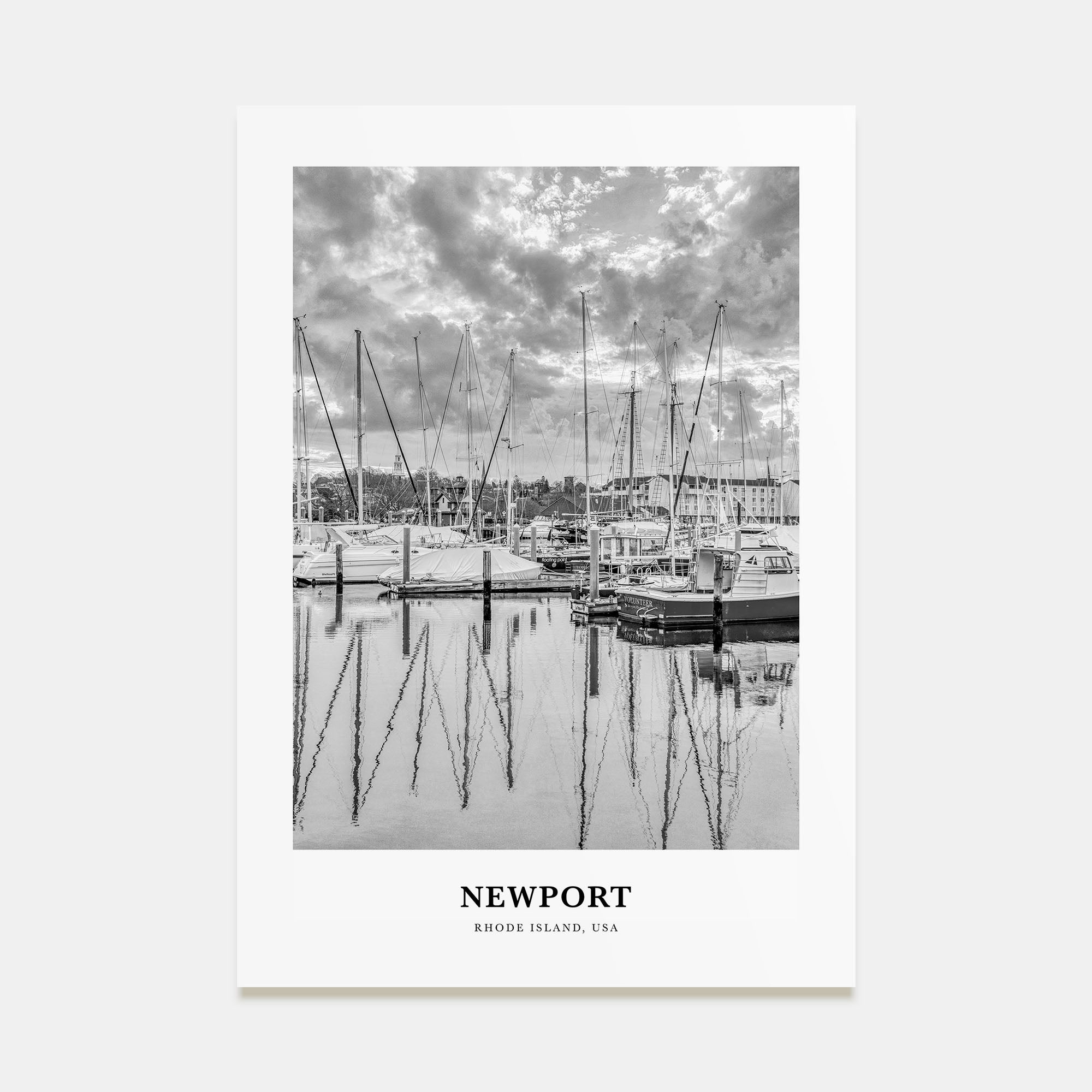 Newport Portrait B&W Poster