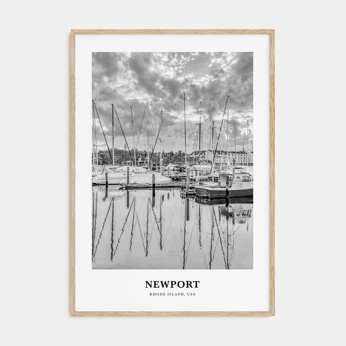 Newport Portrait B&W Poster