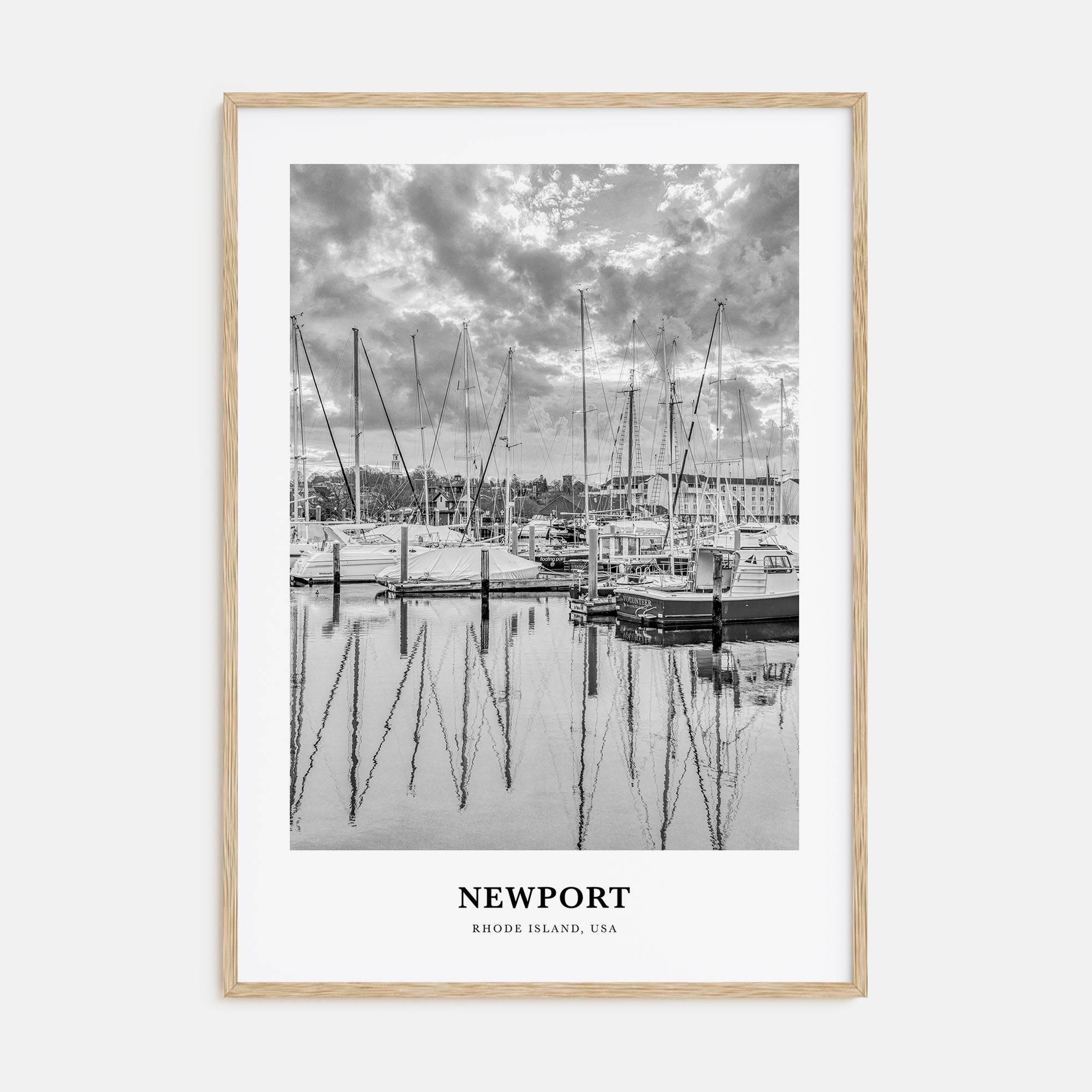 Newport Portrait B&W Poster