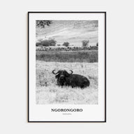 Ngorongoro Portrait B&W Poster