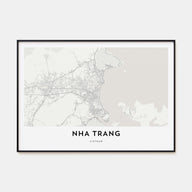 Nha Trang Map Landscape Poster