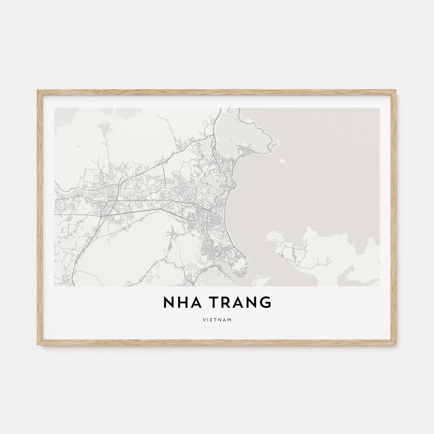 Nha Trang Map Landscape Poster