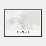 Nha Trang Map Landscape Poster