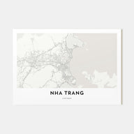 Nha Trang Map Landscape Poster