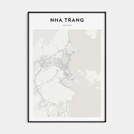 Nha Trang Map Portrait Poster