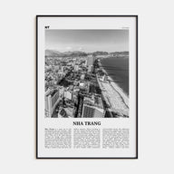 Nha Trang Travel B&W Poster