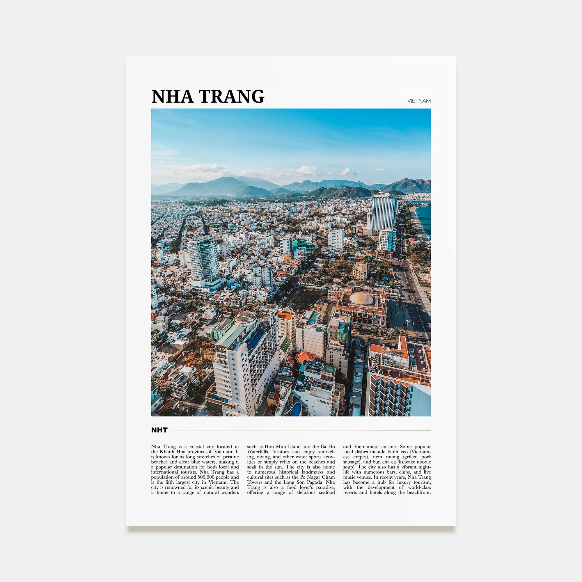 Nha Trang Travel Color Poster