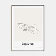 Niagara Falls, North America Drawn Poster