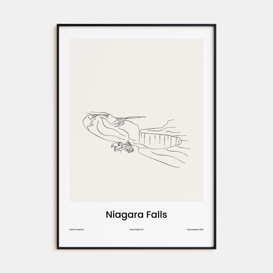 Niagara Falls, North America Drawn Poster