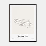 Niagara Falls, North America Drawn Poster