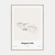 Niagara Falls, North America Drawn Poster