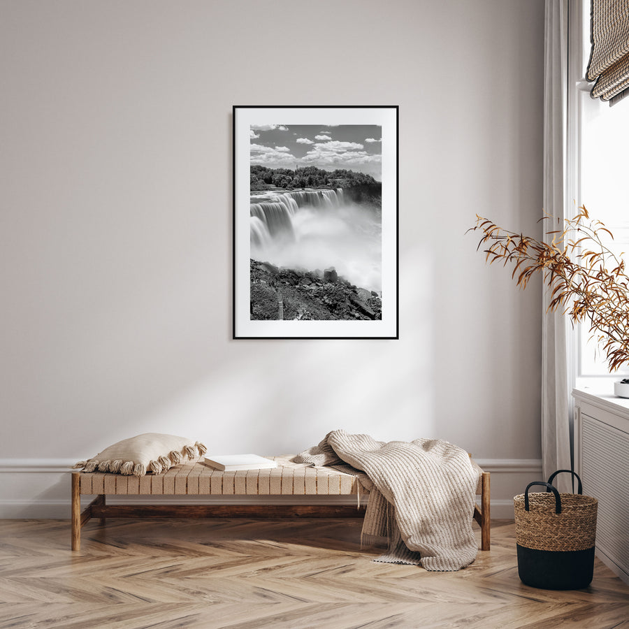 Niagara Falls, North America Photo B&W Poster