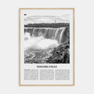 Niagara Falls, United States Travel B&W Poster
