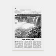 Niagara Falls, United States Travel B&W Poster