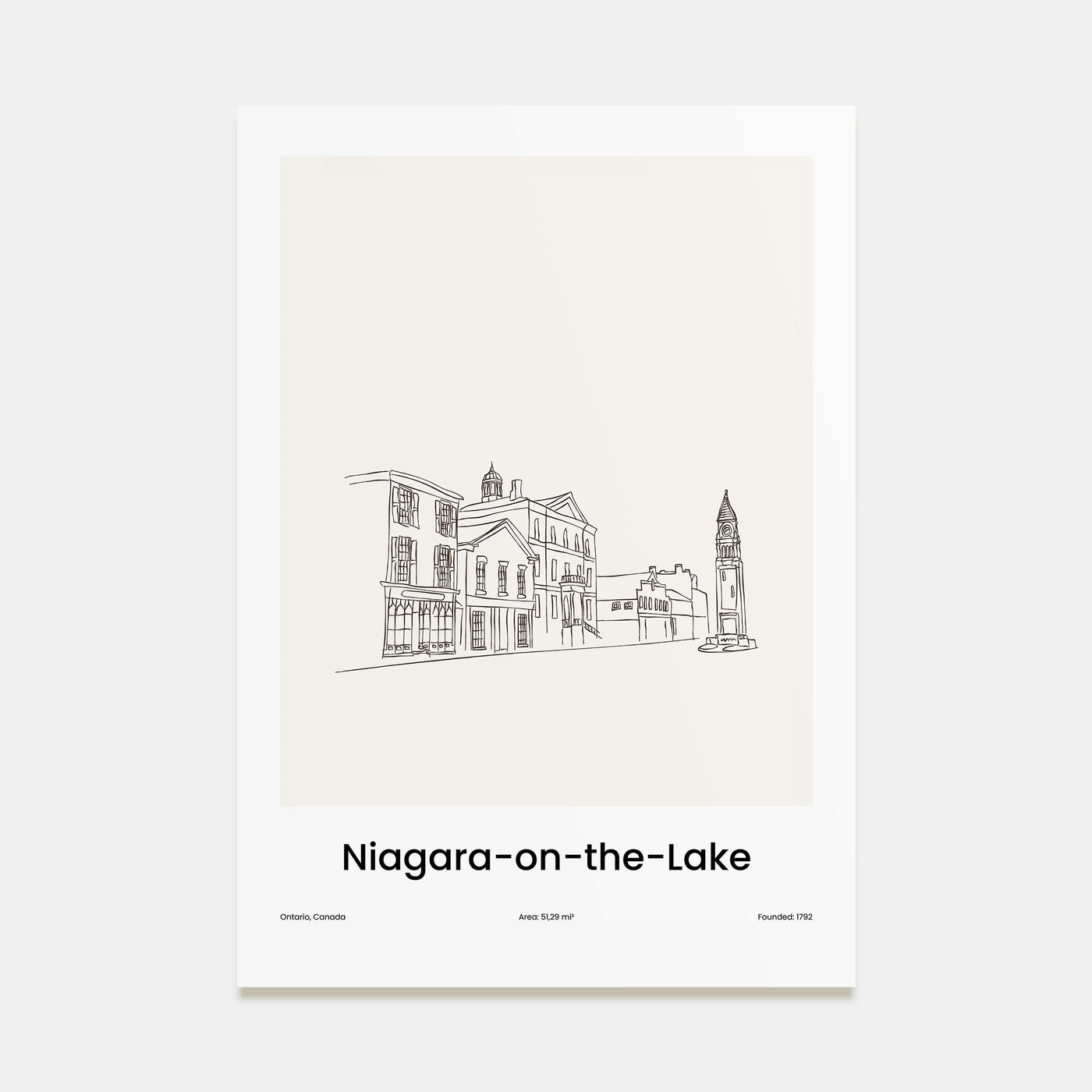 Niagara-on-the-Lake Drawn Poster