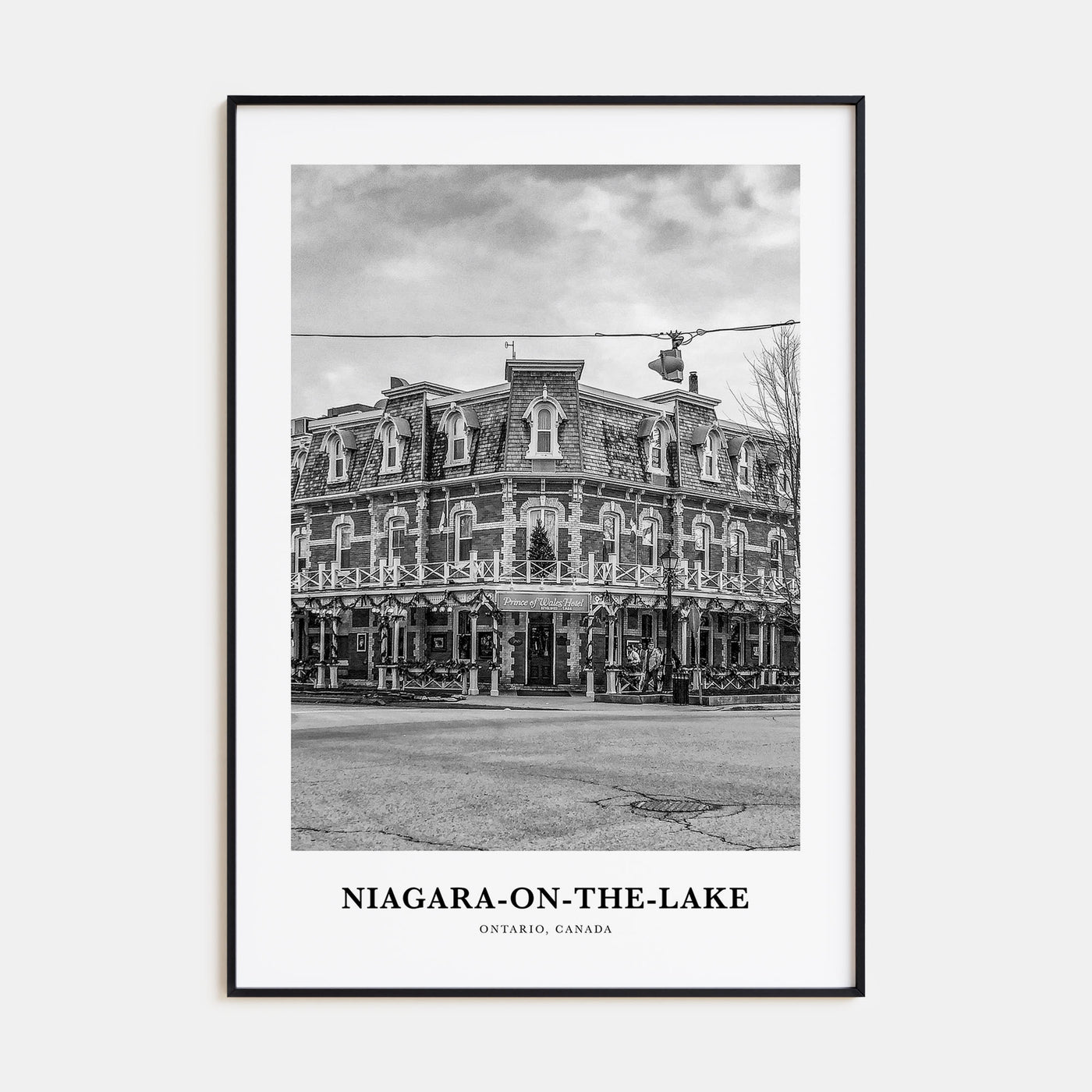 Niagara-on-the-Lake Portrait B&W Poster