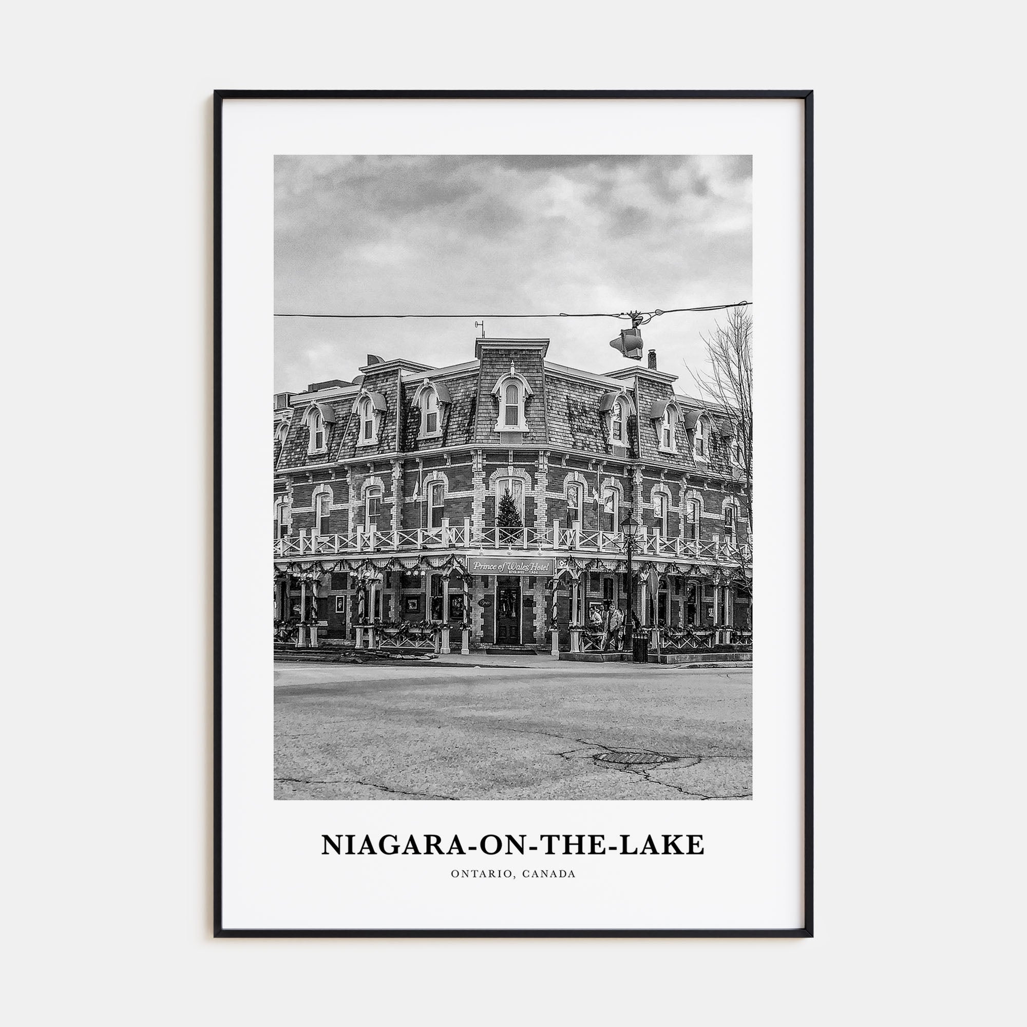 Niagara-on-the-Lake Portrait B&W Poster