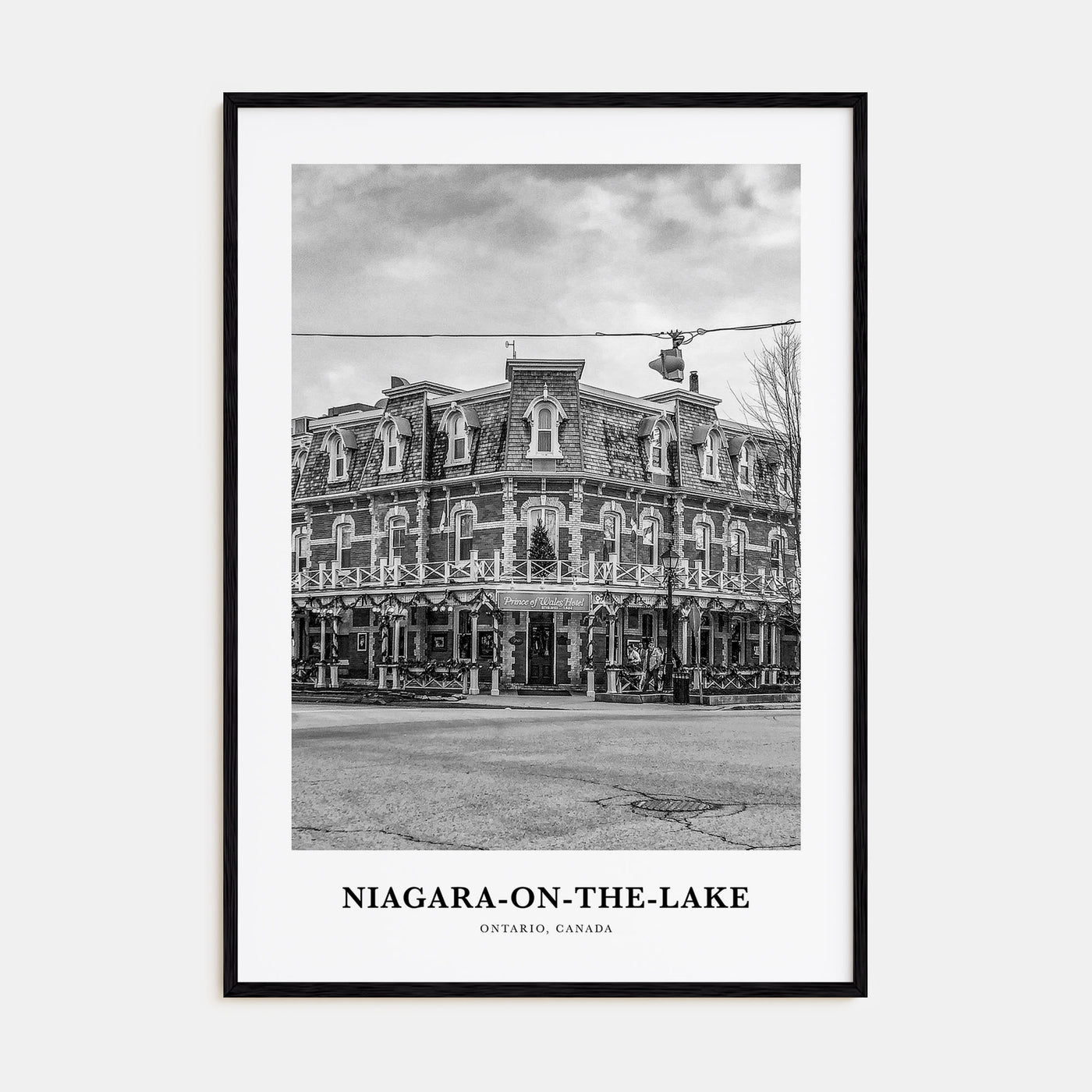 Niagara-on-the-Lake Portrait B&W Poster