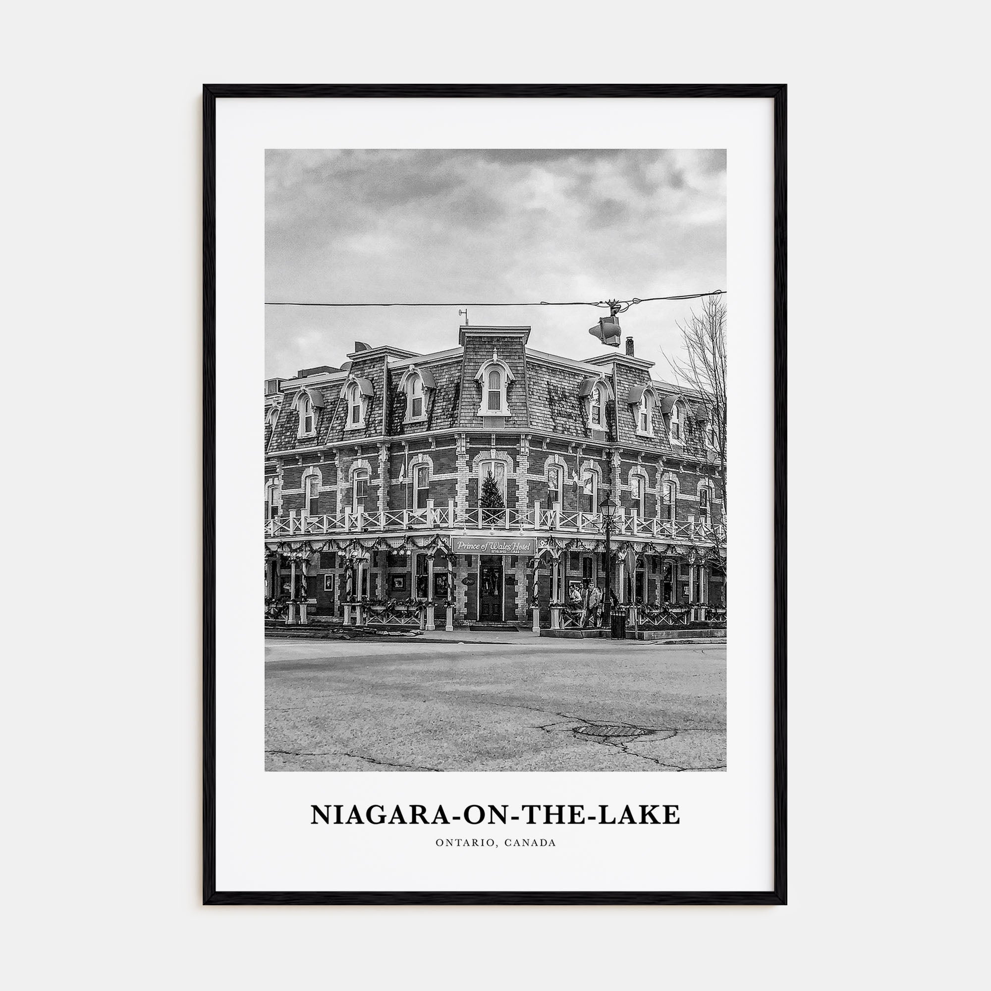 Niagara-on-the-Lake Portrait B&W Poster
