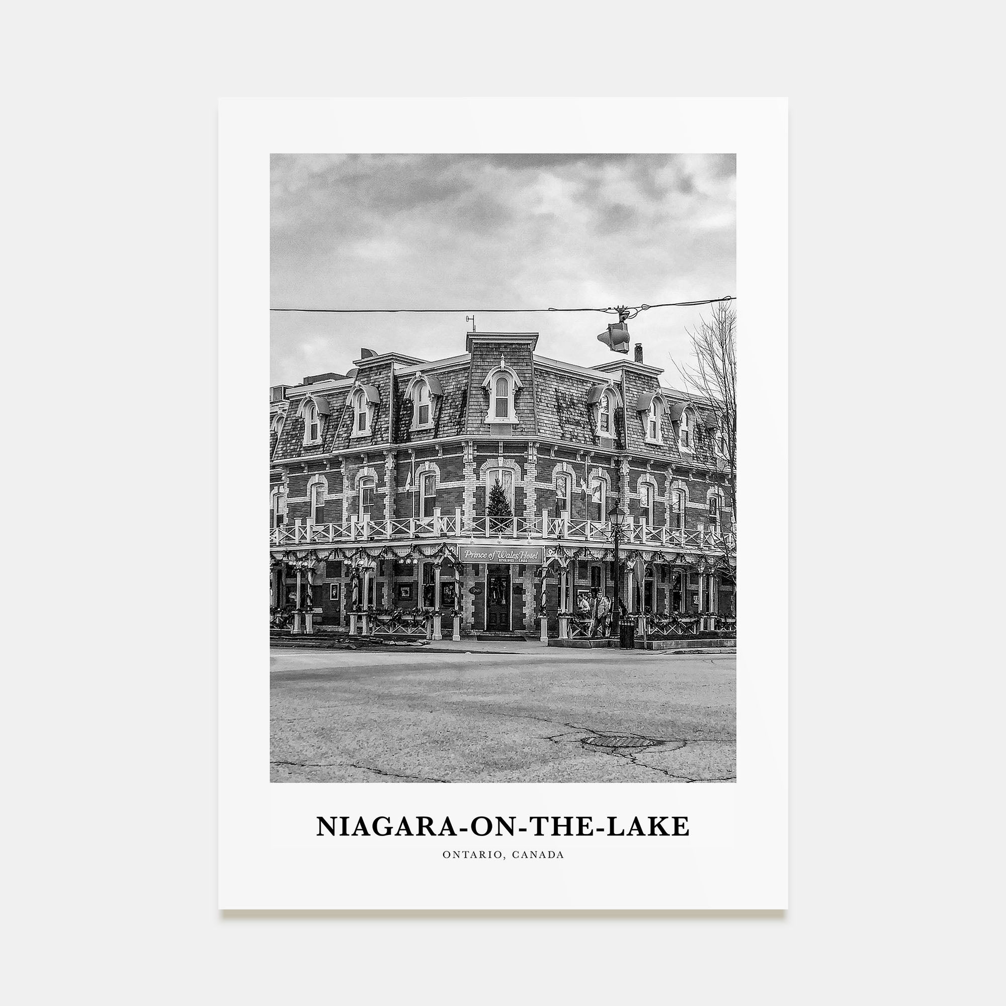 Niagara-on-the-Lake Portrait B&W Poster