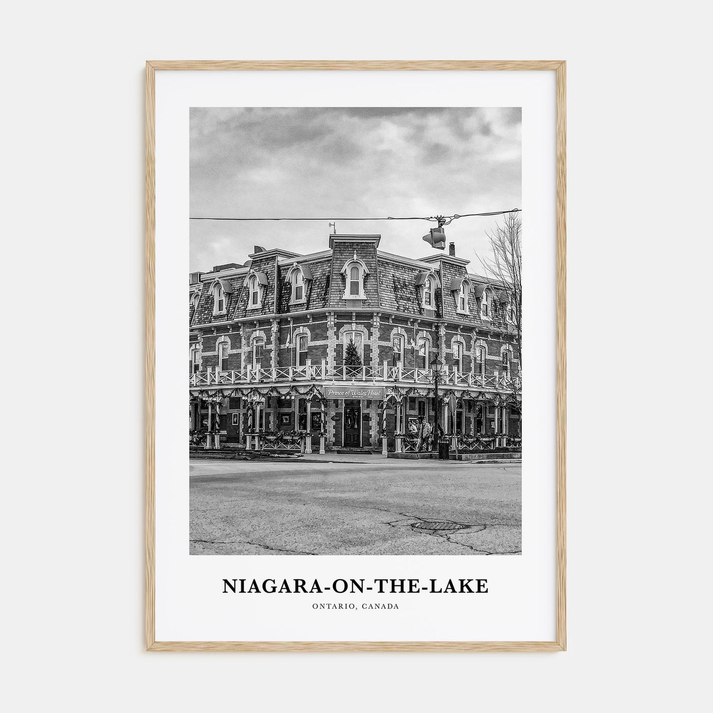 Niagara-on-the-Lake Portrait B&W Poster