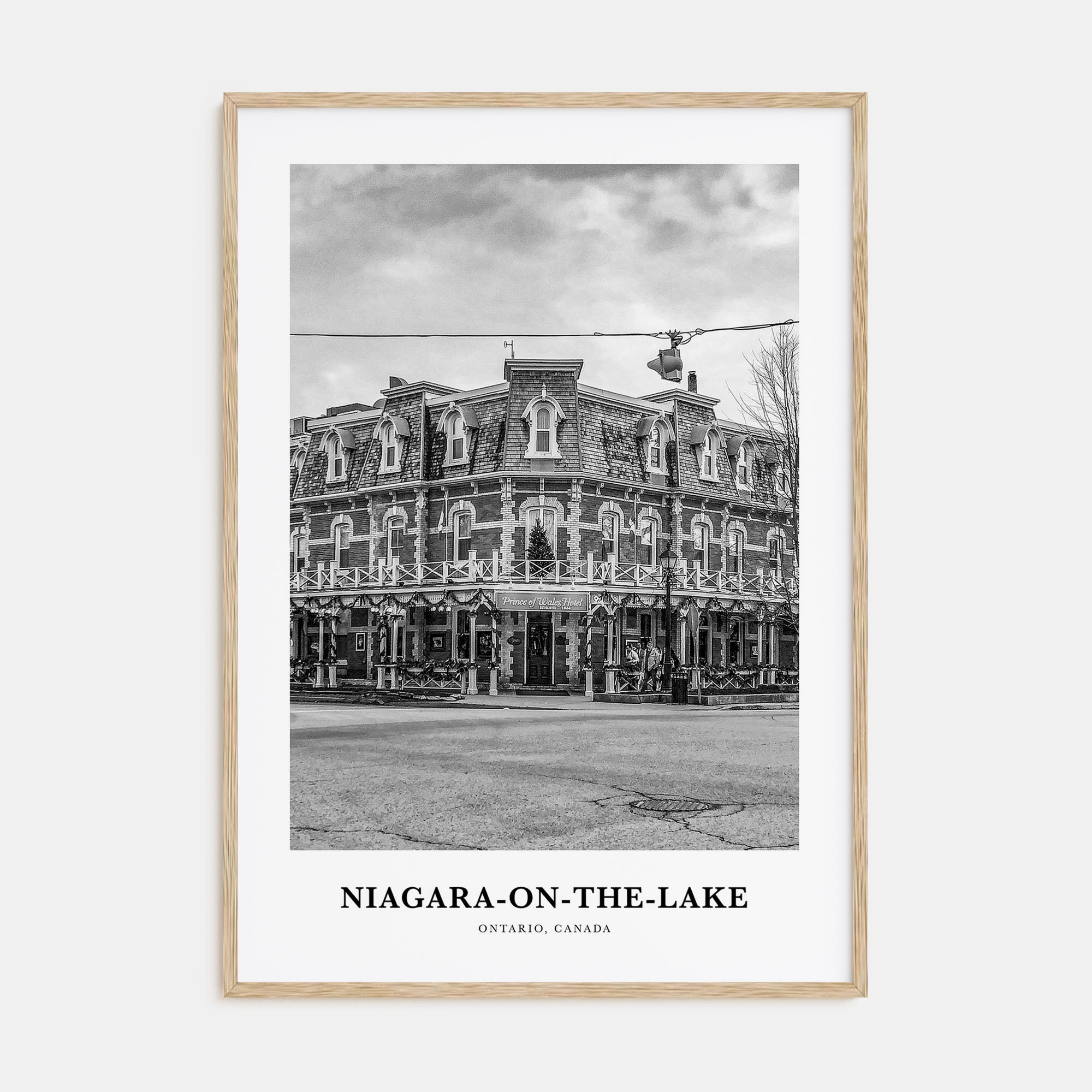 Niagara-on-the-Lake Portrait B&W Poster