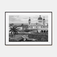Nicaragua Landscape B&W Poster