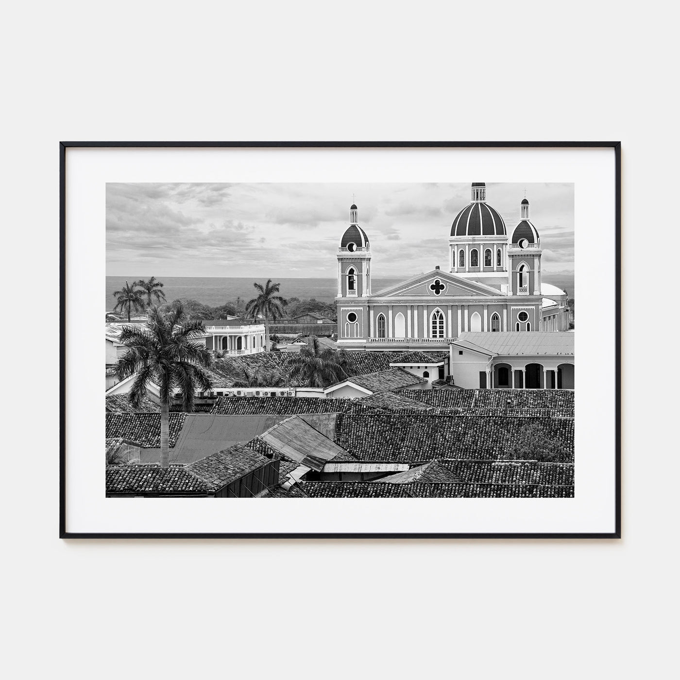 Nicaragua Landscape B&W Poster