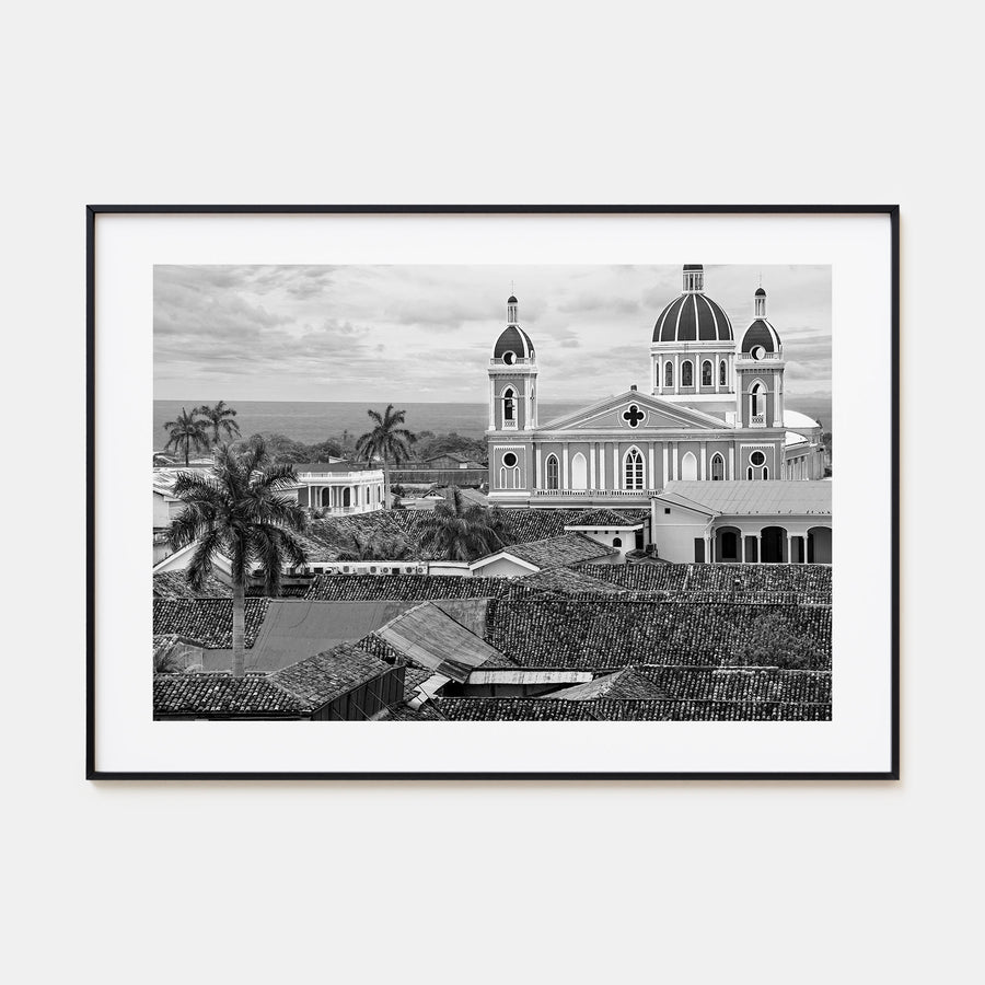 Nicaragua Landscape B&W Poster