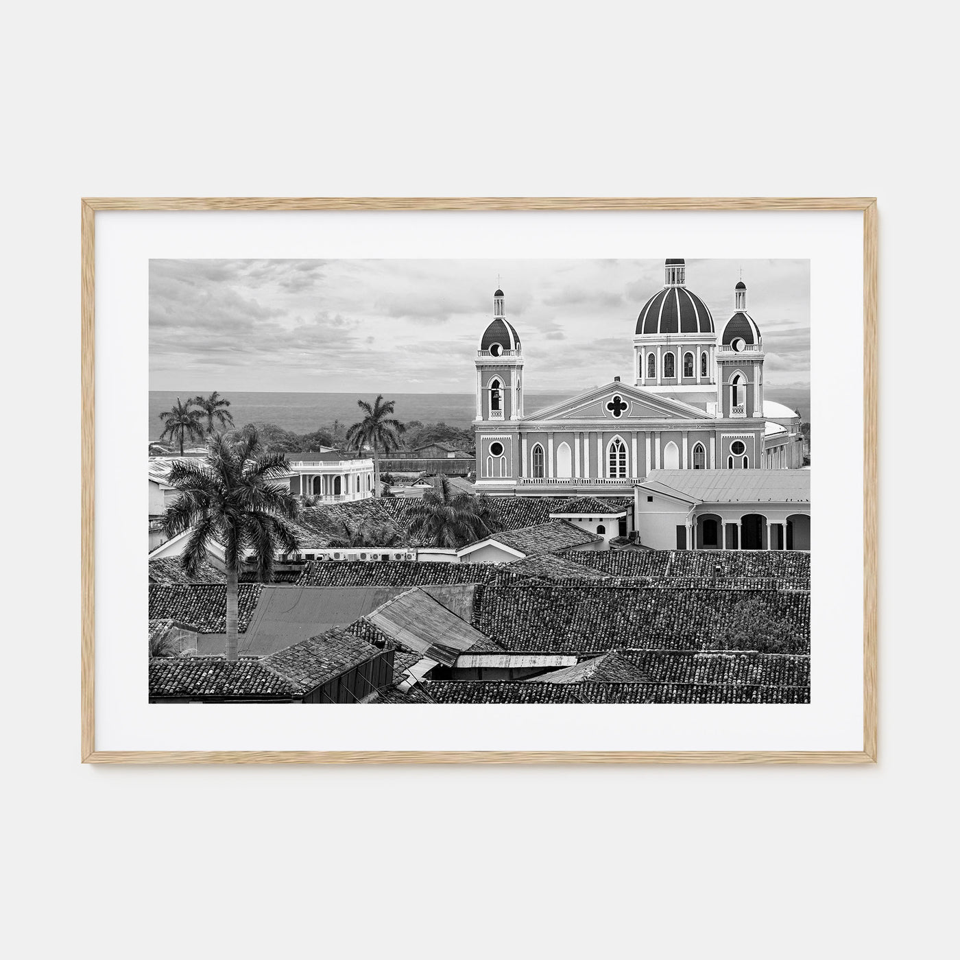 Nicaragua Landscape B&W Poster