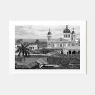Nicaragua Landscape B&W Poster