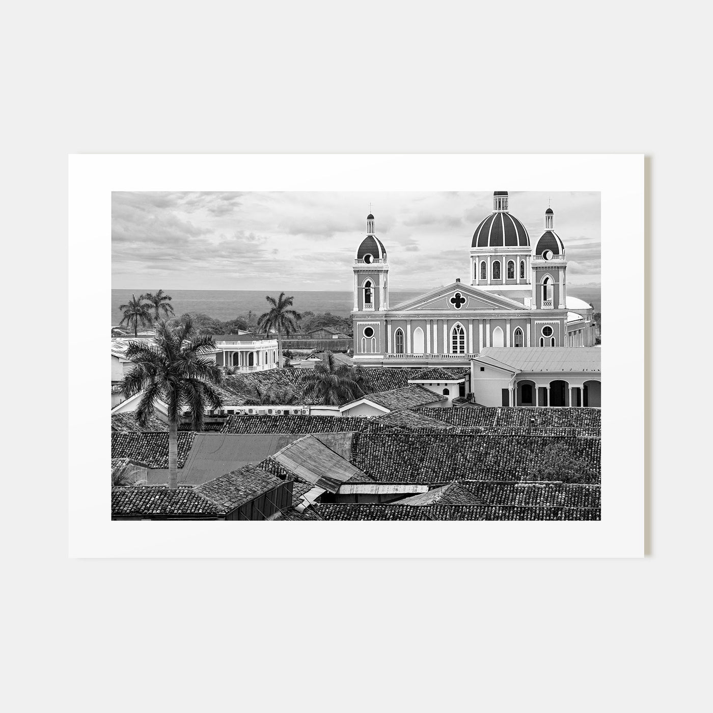 Nicaragua Landscape B&W Poster