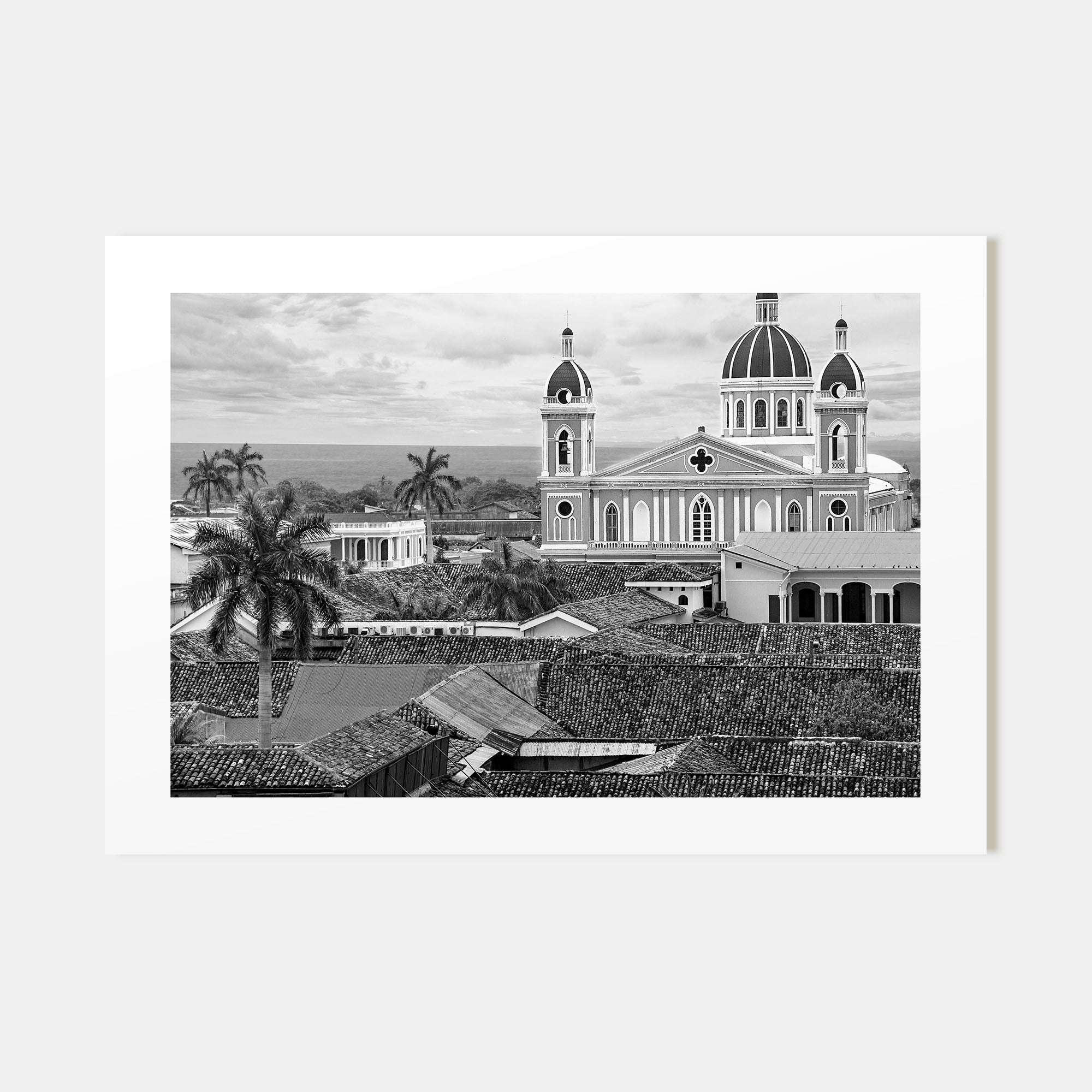 Nicaragua Landscape B&W Poster