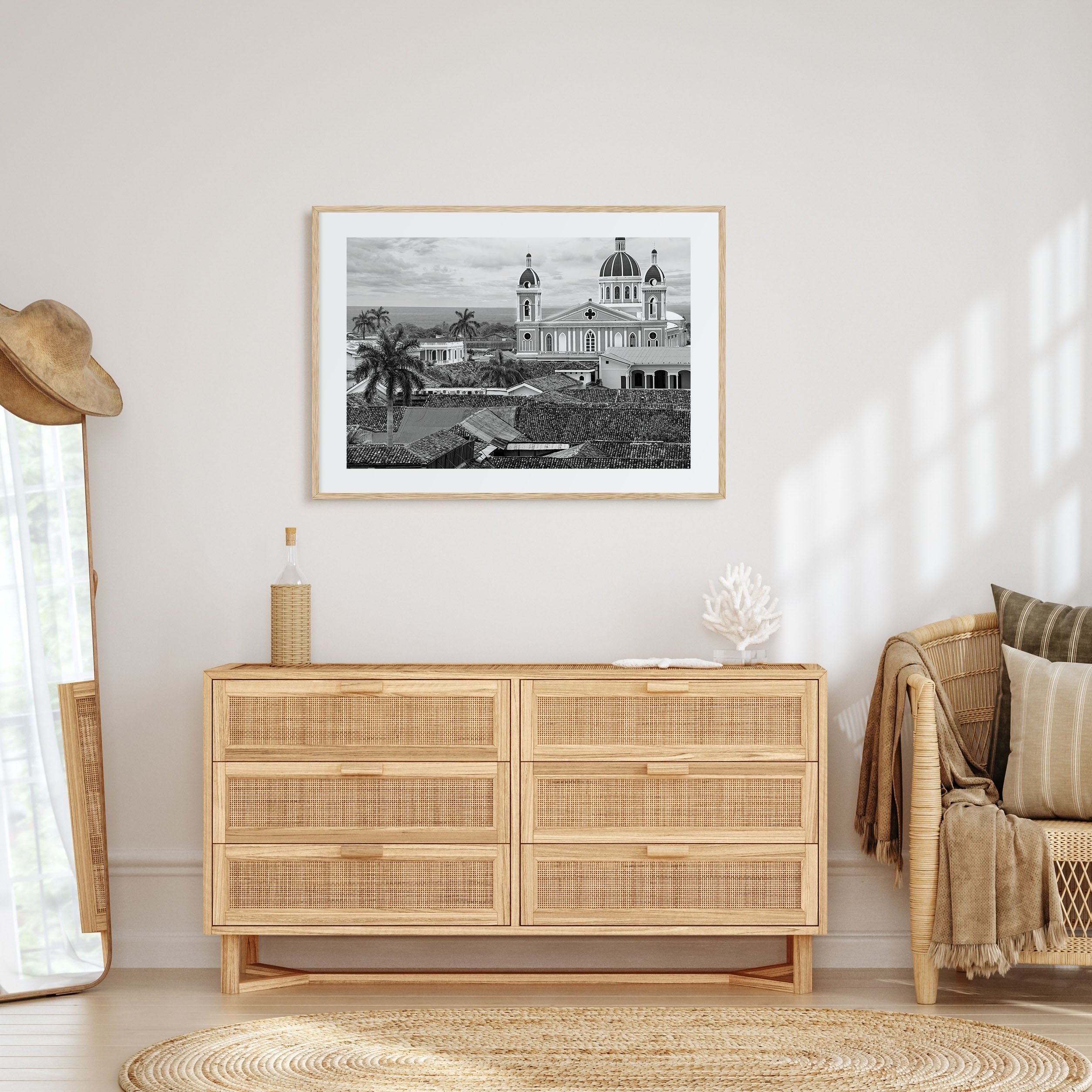 Nicaragua Landscape B&W Poster